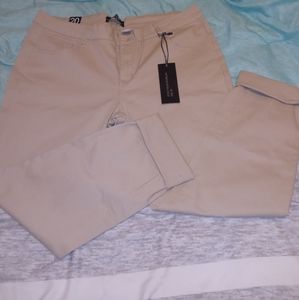 Give Me Five Tan Cuffed Womens Jeans